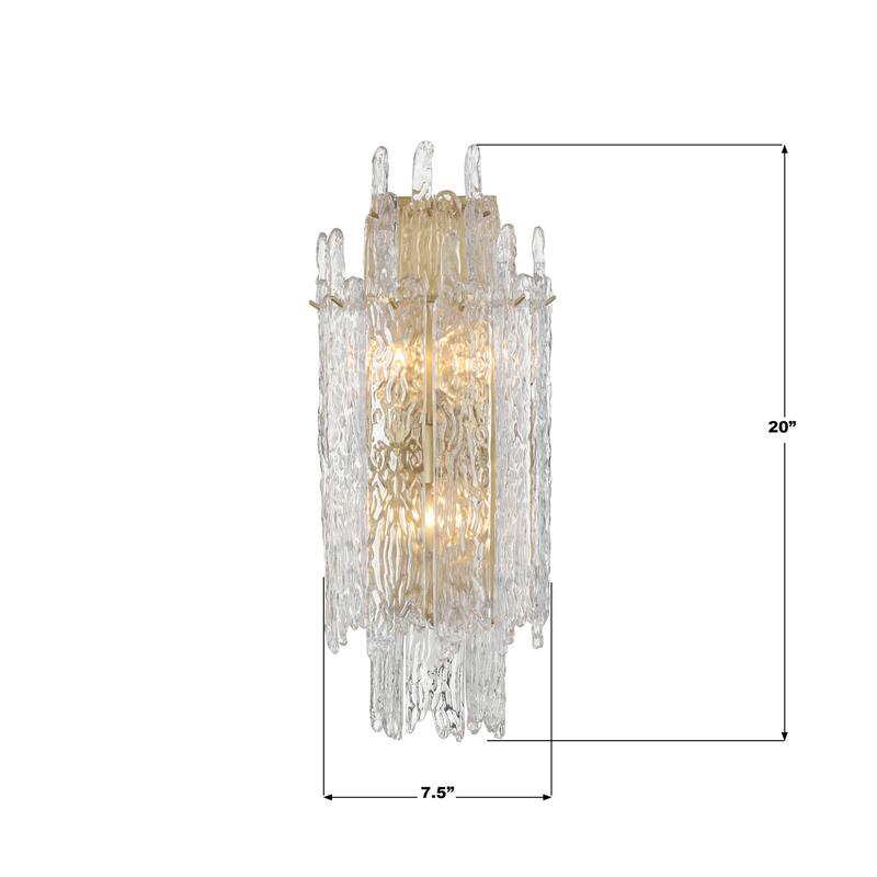 Crystorama Lighting Group ACK-923 Ackerly 3 Light 20" Tall Wall Sconce