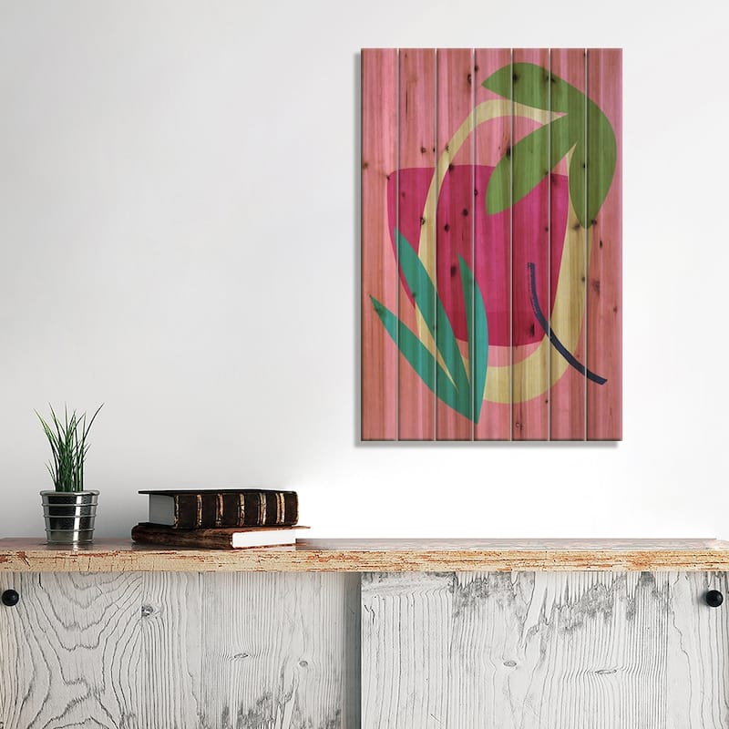Amia Print On Wood by Tracie Andrews - Multi-Color