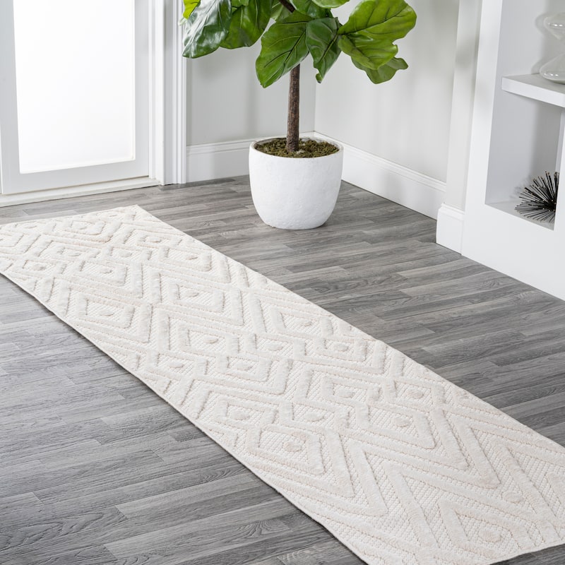 JONATHAN Y Salines Moroccan Diamond Indoor/Outdoor Area Rug