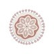 preview thumbnail 7 of 8, Crane Baby Pink Nursery Pillow Mandala