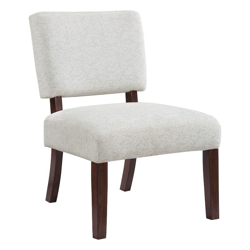 Jasmine Accent Chair in Speckled Charcoal Fabric
