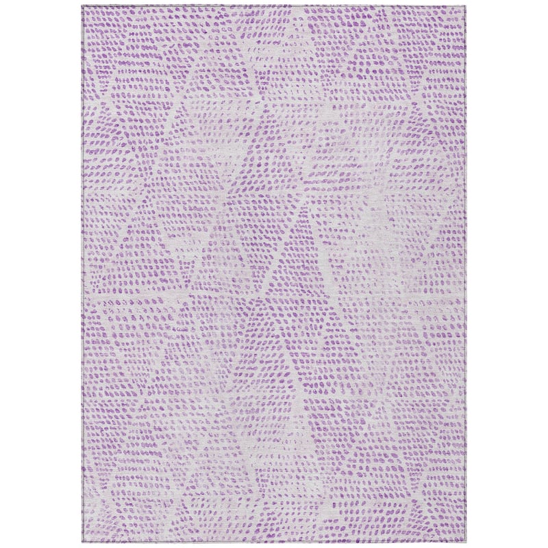 HomeRoots Geometric Transitional Rectangle Outdoor Rug