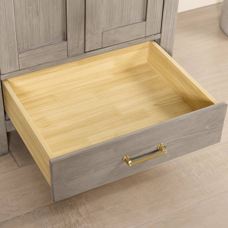 Gela Single Sink Bath Vanity with Drop-In White Ceramic Basin