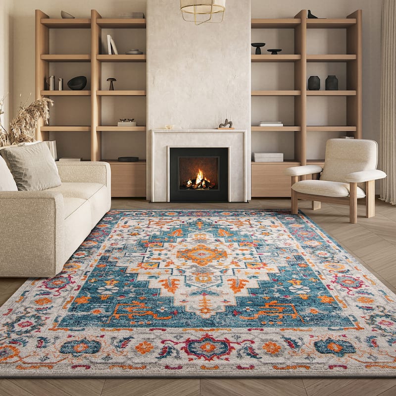 SAFAVIEH Madison Telke Vintage Boho Oriental Rug