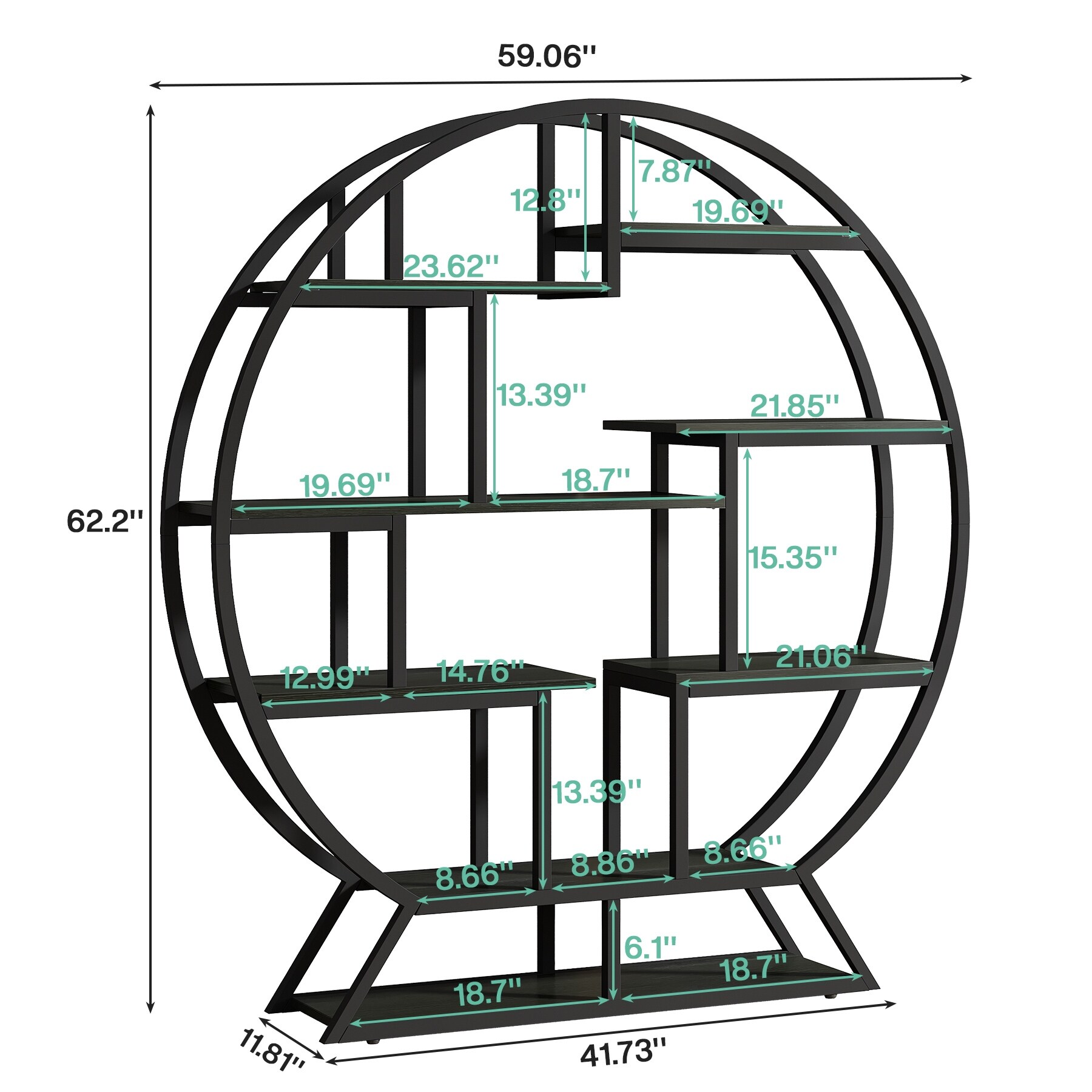 Industrial-Round-Plant-Stand,-