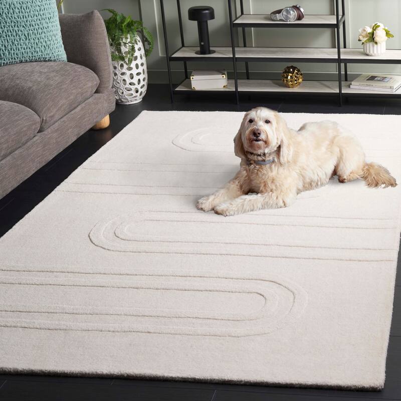 SAFAVIEH Handmade Mykonos Zduanida Modern Wool Rug