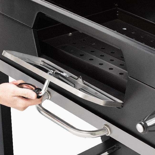 Royal Gourmet Deluxe 30-Inch Smoker Charcoal Grill with Cover,Black