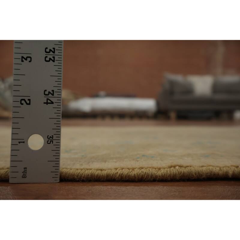 Hand Knotted Oriental 100% Wool Carpet Traditional All-Over Brown Ziegler Area Rug - 2' 11'' X 1' 11''