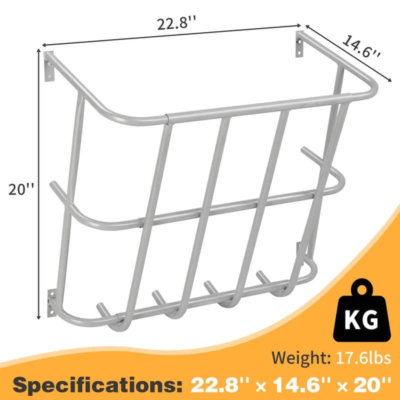 Long Wall Mounted Horse Hay Holder