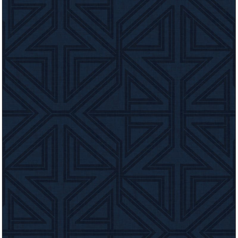 Scott Living Kachel Indigo Geometric Wallpaper
