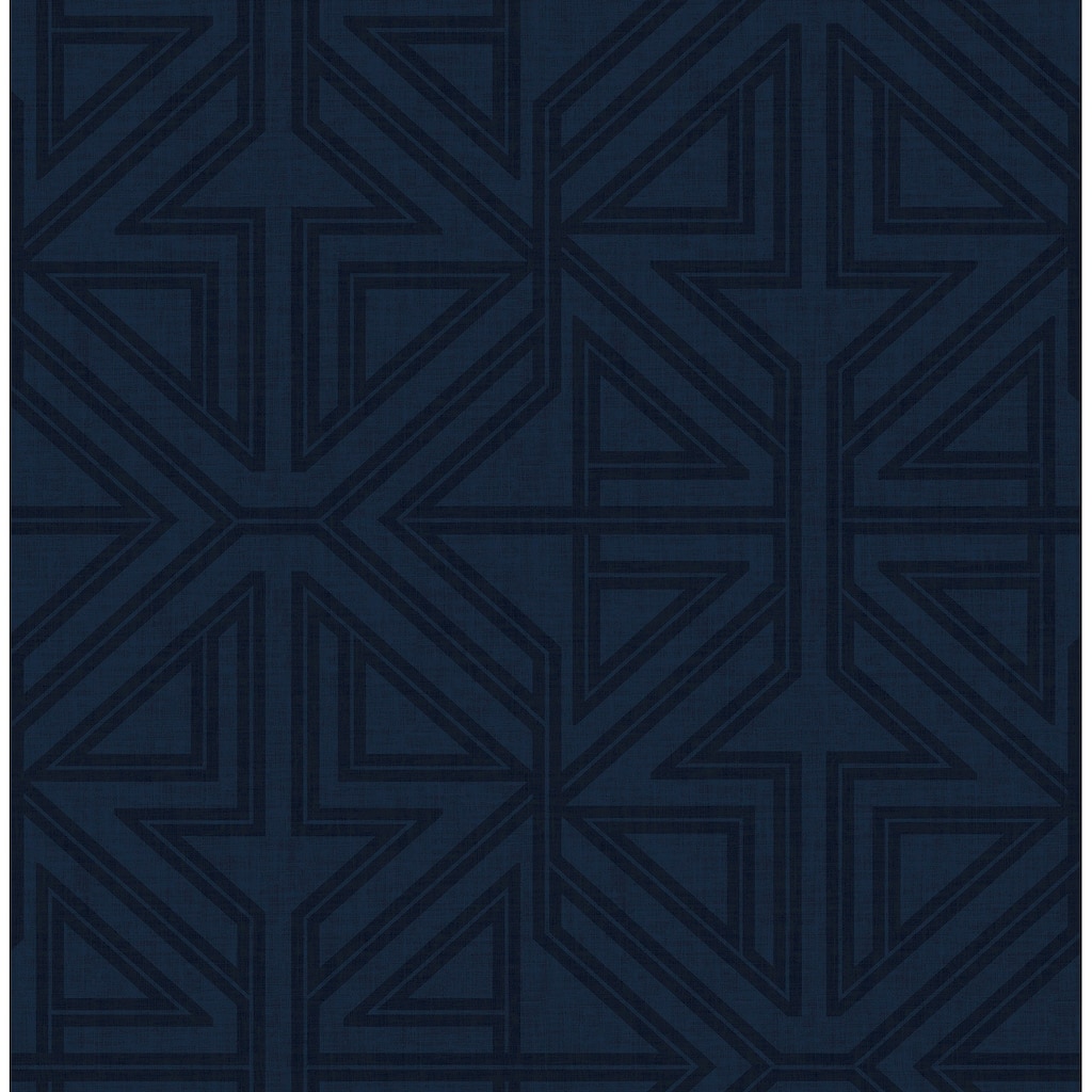 Scott Living Kachel Indigo Geometric Wallpaper