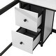 preview thumbnail 21 of 24, Full Size Metal Loft Bed with Desk, Drawers and Bedside Tray, Charging Station, USB and Socket