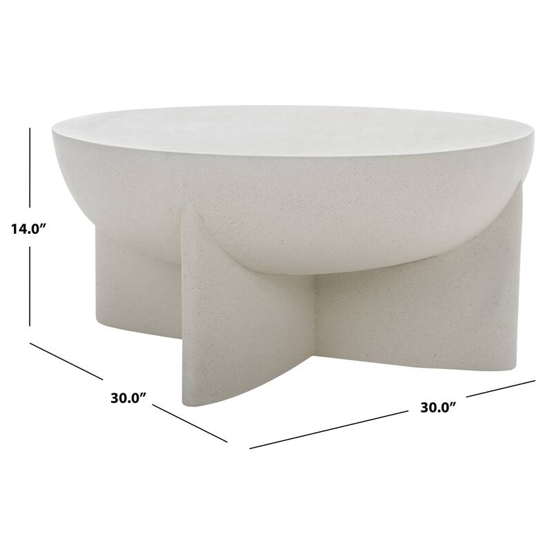 SAFAVIEH Devan Coffee Table (Fully Assembled) - 30"W x 30"D x 14"H