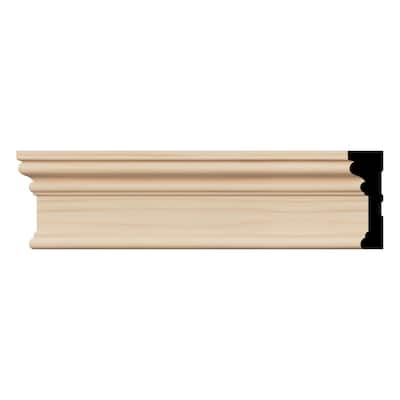BRB3:11/16-in D x 2-1/4-in W x 96-in L Americraft Solid Hardwood Stain Grade Baby Howe Casing Moulding