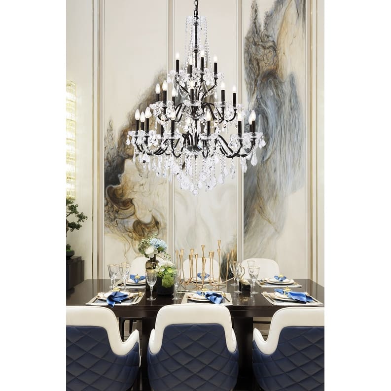 Fleur Illumination 24 light Dark Bronze Chandelier