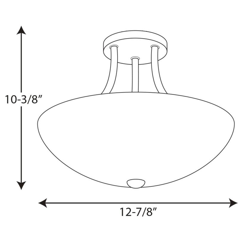 Progress Lighting Gather Nickel-finish Steel/Porcelain 2-light Convertible Fixture