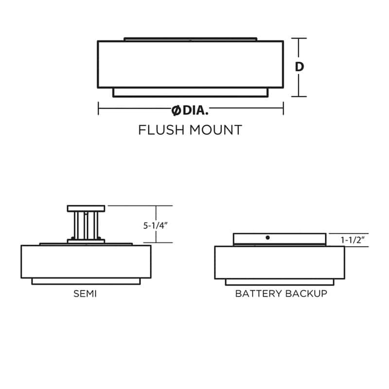 AFX SAF2332LAJUD Sanibel 23" Wide LED Flush Mount Drum Ceiling Fixture