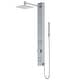preview thumbnail 12 of 31, VIGO Orchid 2-Jet Retro-fit Shower Panel System with Shower Head and Handheld Shower Stainless Steel