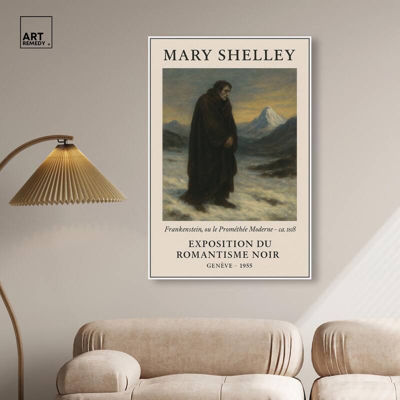 Mary Shelley Canvas by Art Remedy