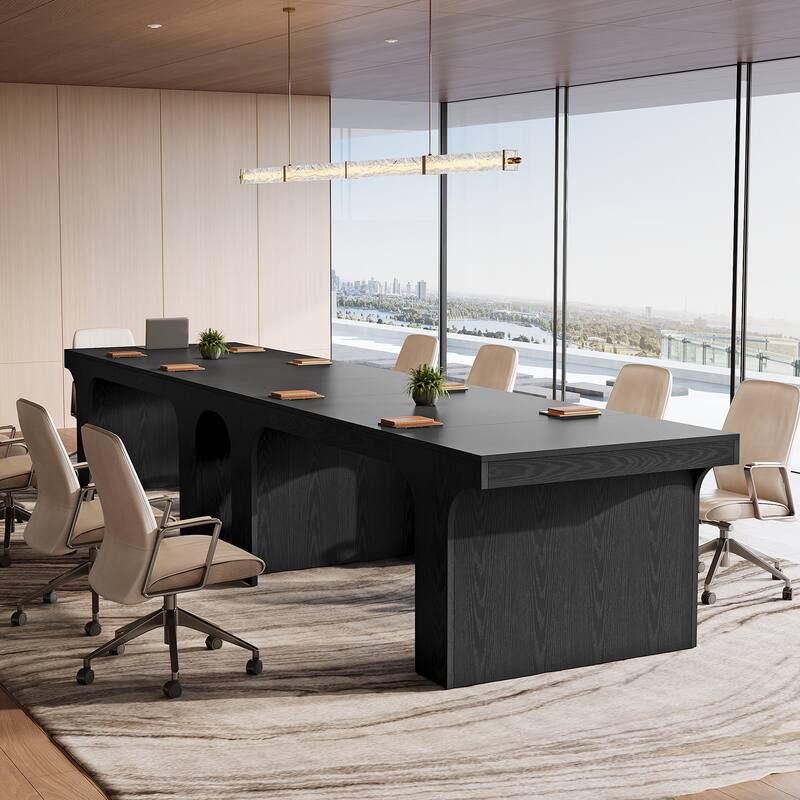 Large Executive Conference Table, Office Meeting Table, Boardroom Computer Writing Desk Workstation Accent Table
