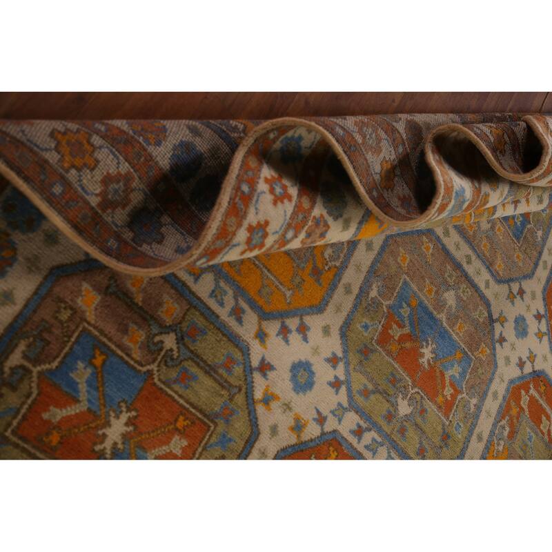 Geometric Khotan Oriental Area Rug Wool Carpet - 8'1" x 10'2"