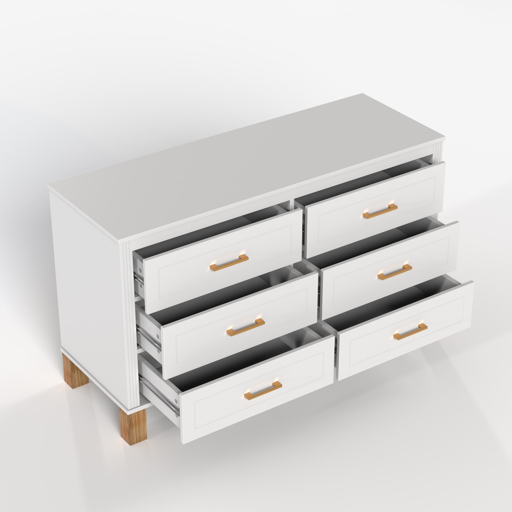 modern dresser hardware Rustic Wood Size Name Satin Gold Century MCM 01