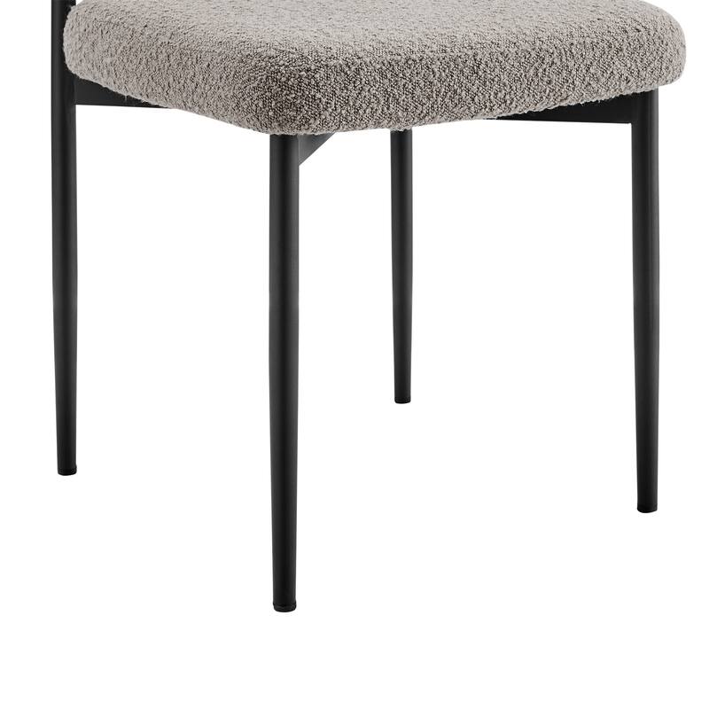 Shannon Upholstered Curved Back Barrel Kitchen Dining Chairs - Set of 2