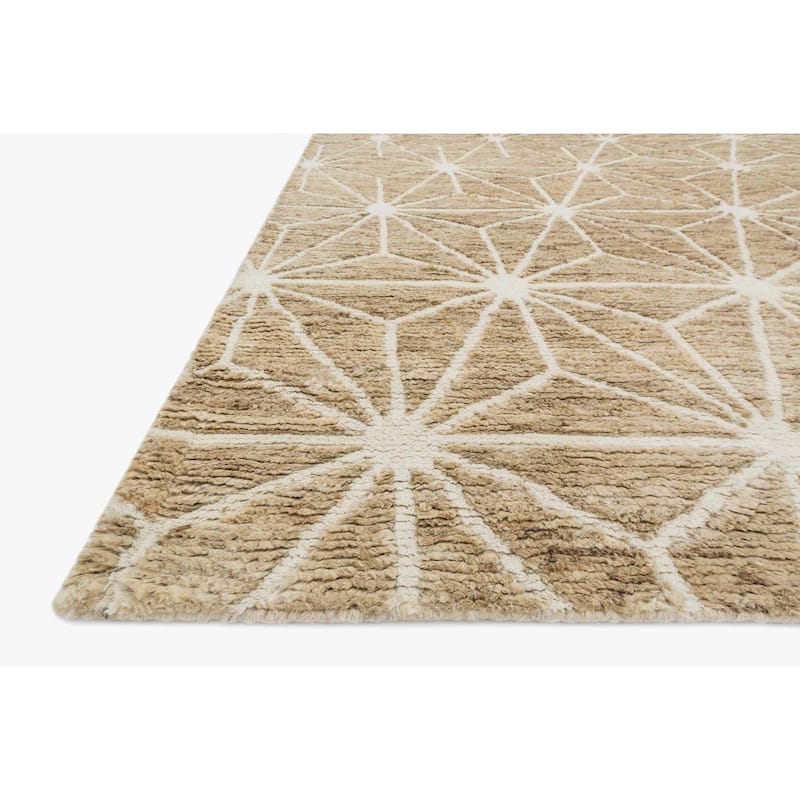 Alexander Home Phoenix Geometric Moroccan Hand Knotted Jute Wool Area Rug