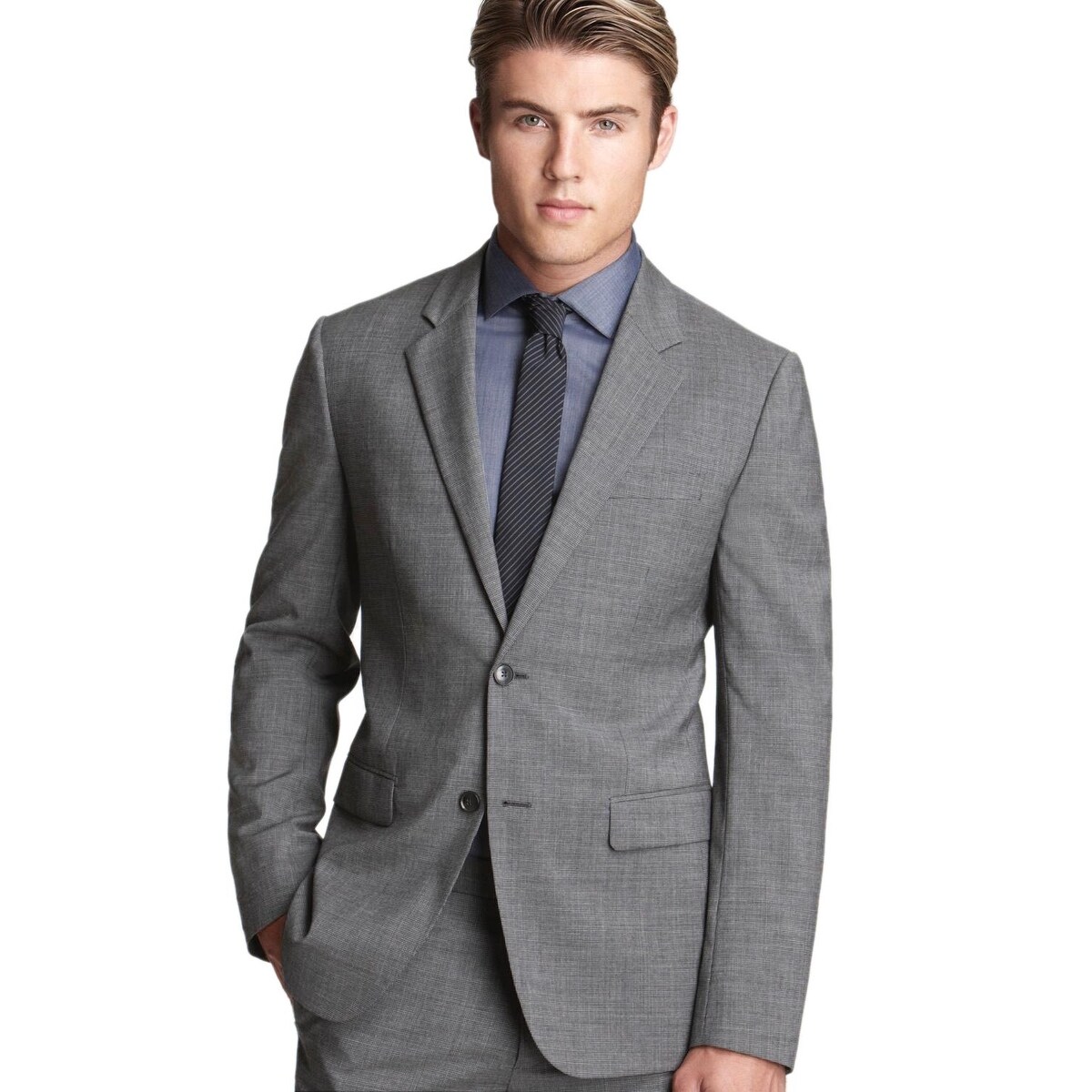 Shop Theory Mens Xylo Np Slim Fit Wool Sportcoat 36r Grey Blazer