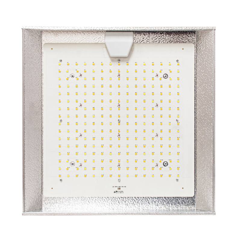 100W LED Full Spectrum Linkable Grow Light, 120-277V input, 6 steps dimmable - silver