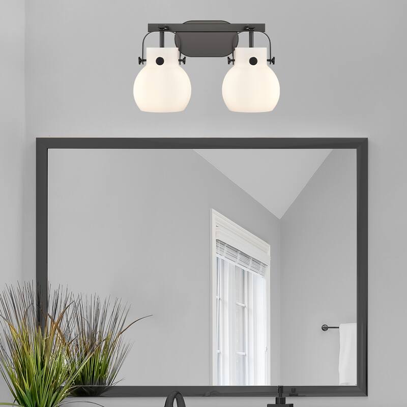 Innovations Lighting 423-2W-10-17 Pilaster II Sphere Vanity Pilaster