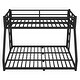 preview thumbnail 4 of 9, Twin XL over Queen Size Metal Bunk Bed with Space-Saving Design and Ladder for Teens