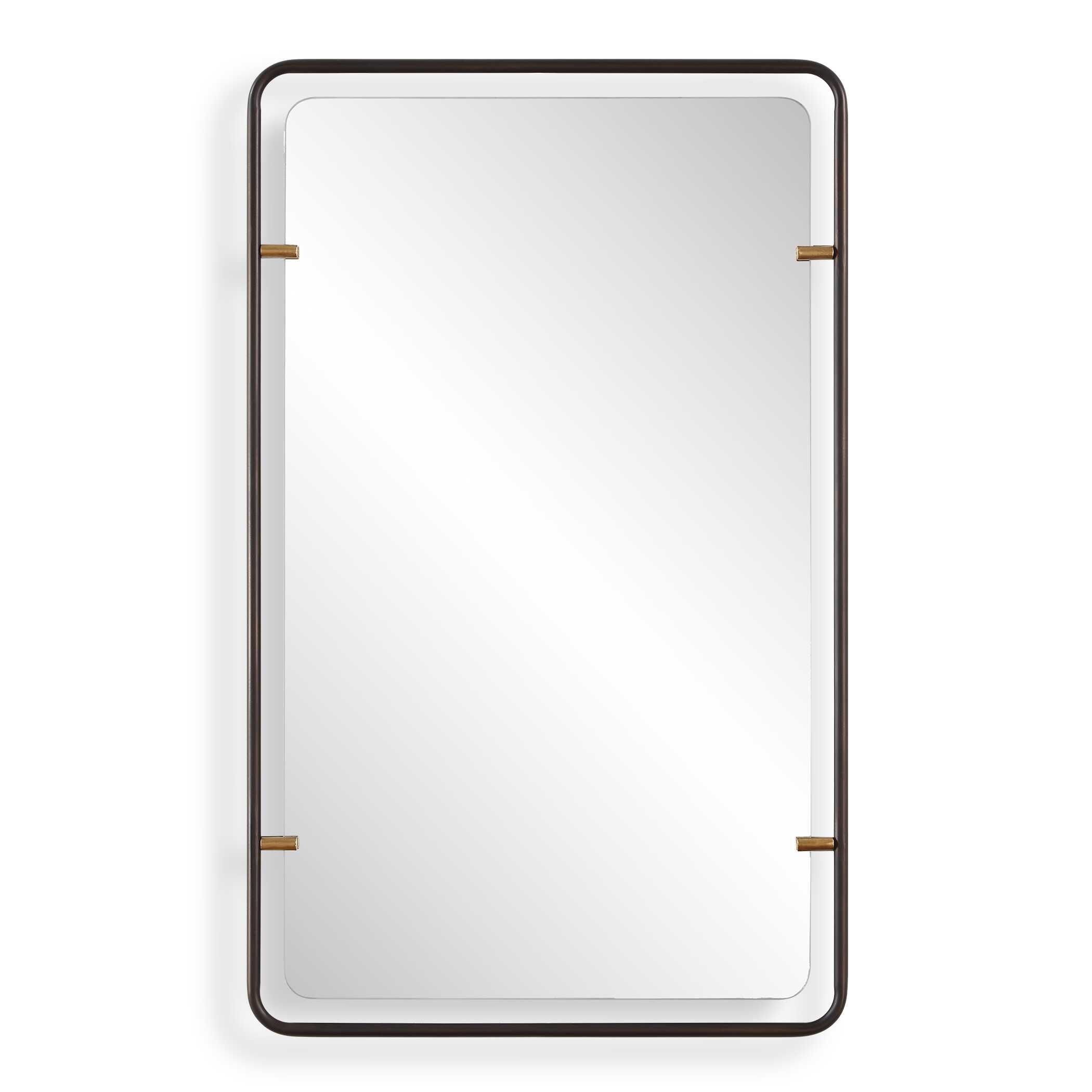 Copper Grove Rounded Edge Suspended Mirror