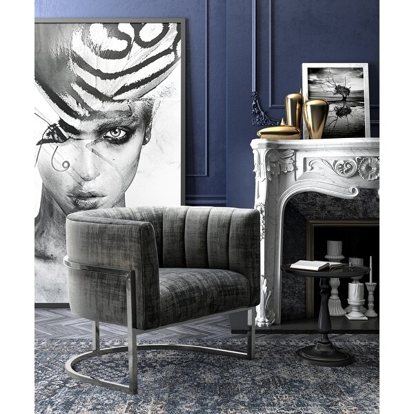 Magnolia Grey Chair with Silver Base. Opens flyout.