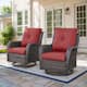 Option Brown Wicker / Red Cusion