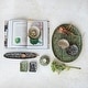 preview thumbnail 3 of 5, Stoneware Platter with Wax Relief Botanicals