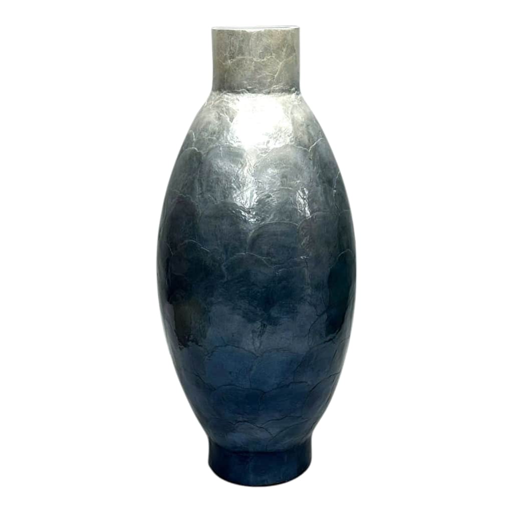 Wood Shell Decorative Vase Modern Coastal Design Contemporary Accents