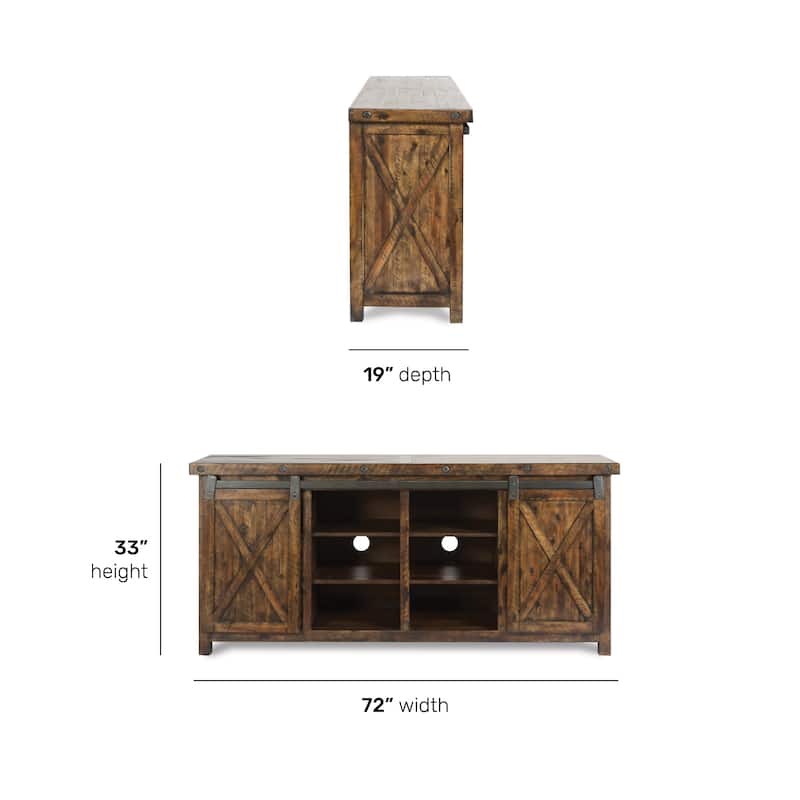 Carpenter Brown Entertainment Base by Flexsteel - 72" x 33" x 19"