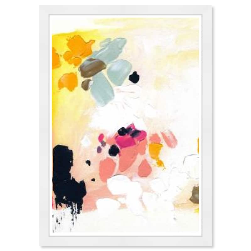 Wynwood Studio Prints Abstract Happy Coincidence White and Modern & Contemporary Wall Art Canvas Print