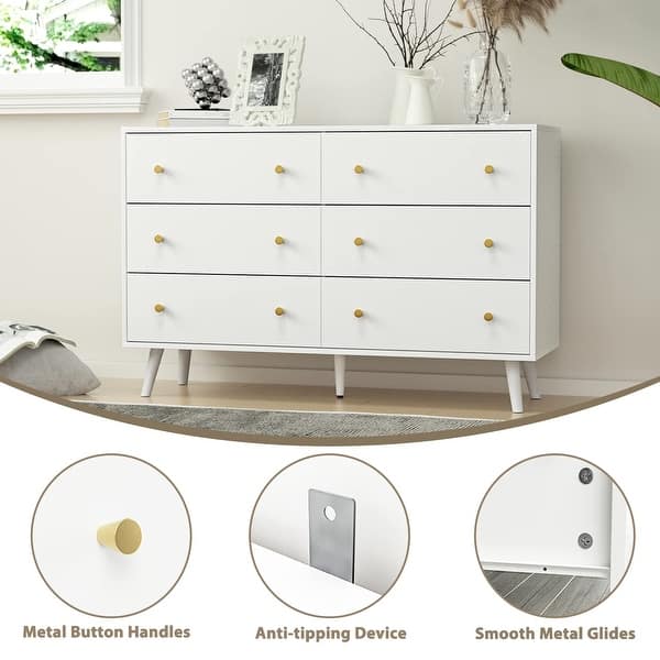green emerald velvet dress ESF Furniture - Franco Spain Oro Double Dresser with Mirror in White