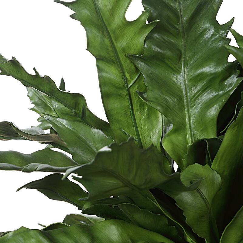 Glazed Pot Tabletop Artificial Fern Succulent - 18.75"