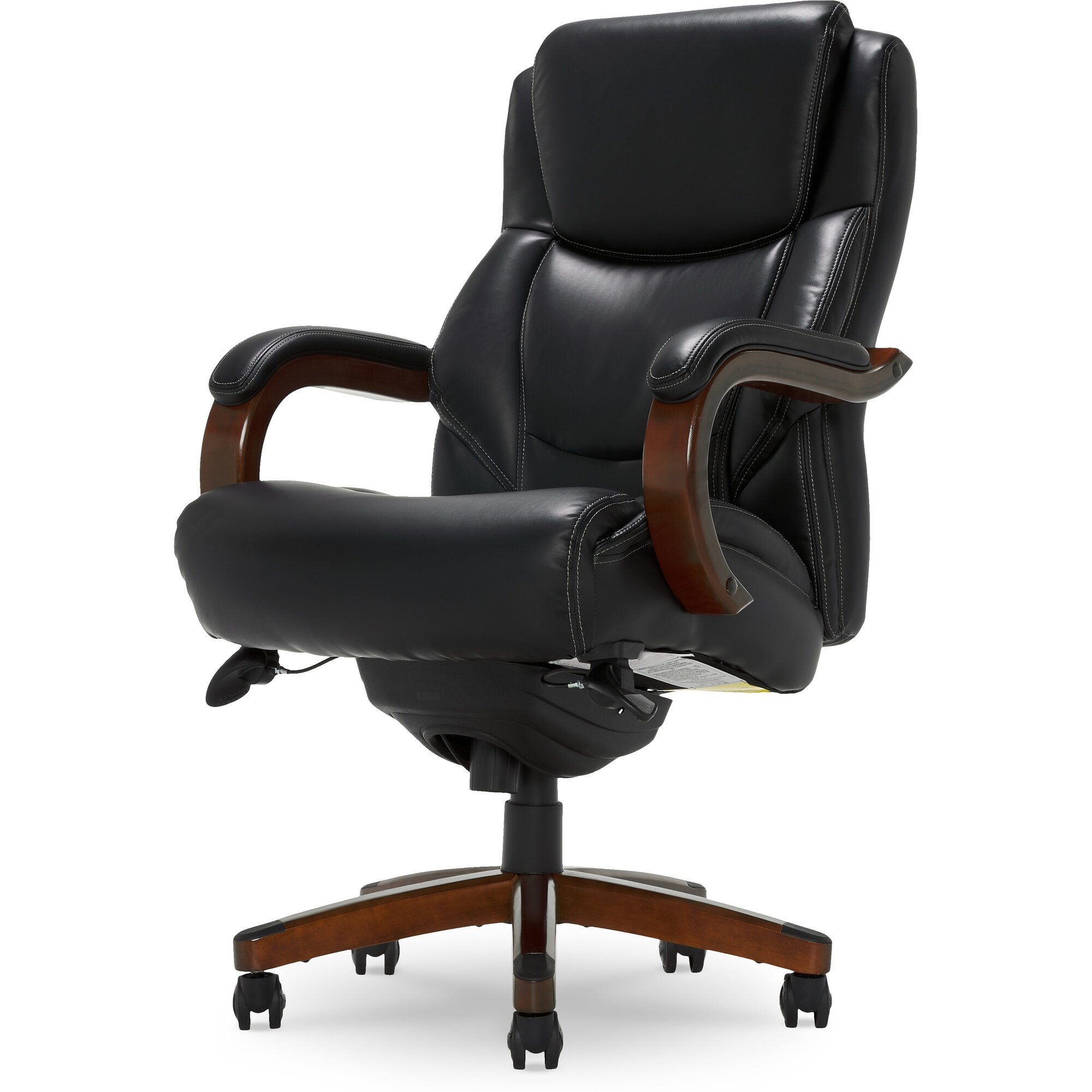 La Z Boy Delano Big Tall Executive Office Chair Mahogany Wood