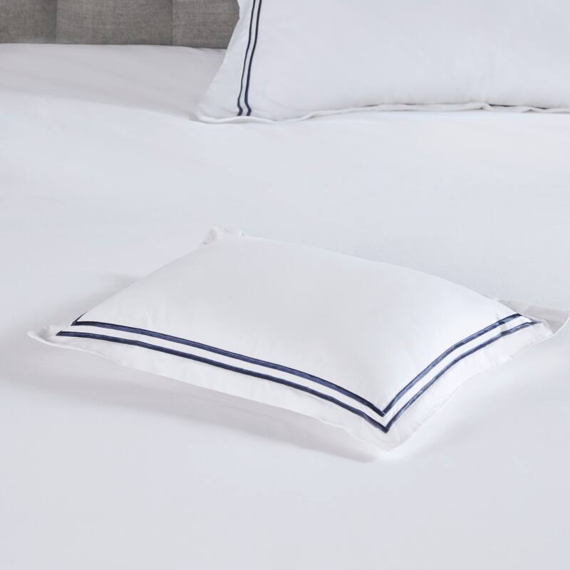 Madison Park Signature 500 Thread Count Luxury Collection 100% Cotton Sateen Embroidered Comforter Set