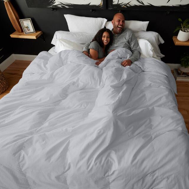 Colossal King Oversized Down Alternative Baffle Box Comforter