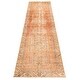 preview thumbnail 3 of 7, ECARPETGALLERY Hand-knotted Antalya Vintage Copper Wool Rug - 3'1 x 13'7