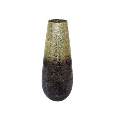 18" Crackled Vase, Plum Ombre 18"H