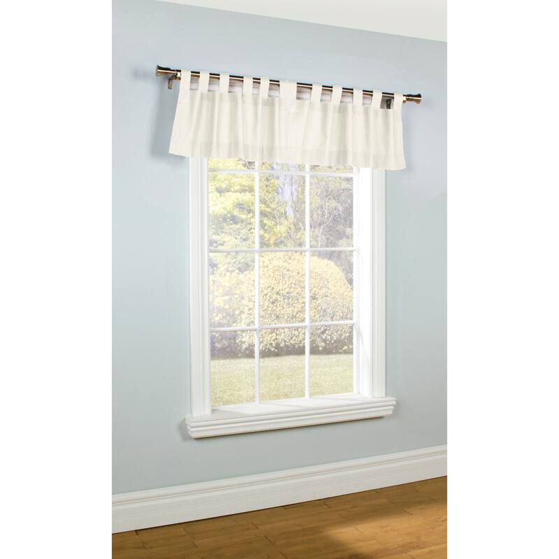 ThermaLogic Weathermate Insulated Cotton Tab Top Valance