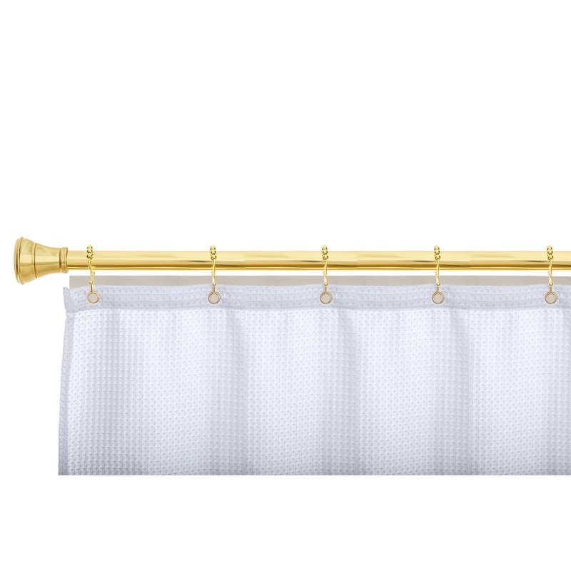 Kenney Plastic Beaded Roller Shower Curtain Double Hooks, Set of 12 - White  - Bed Bath & Beyond - 39685446