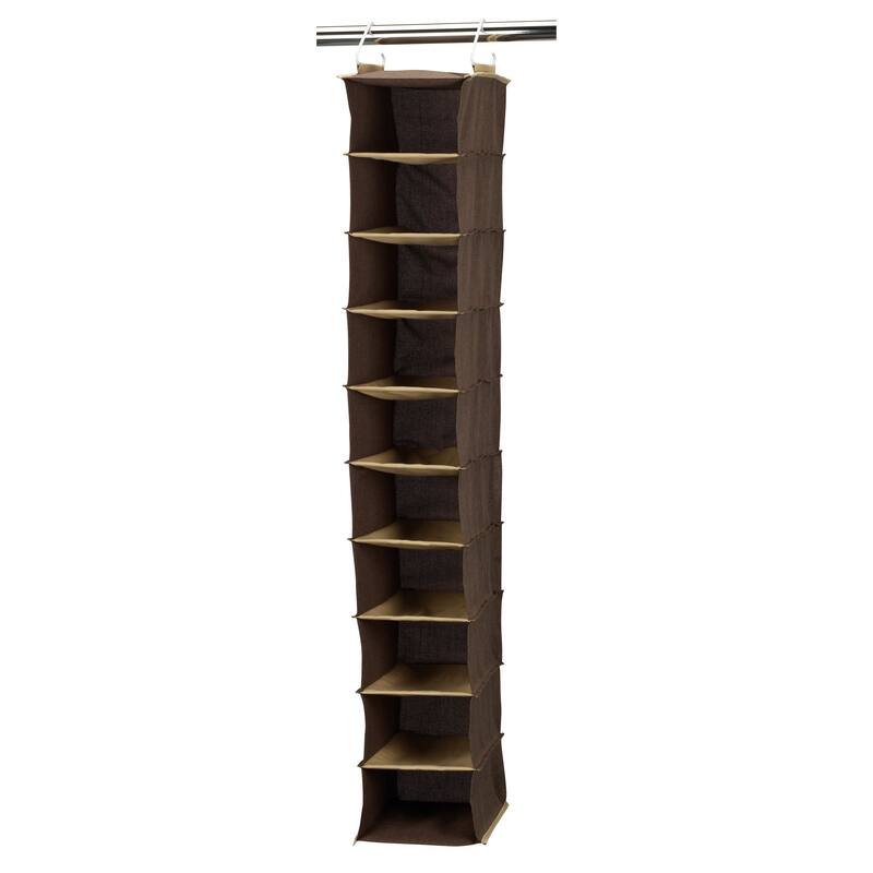 Household Essentials 10-Shelf Wide Hanging Shoe Organizer