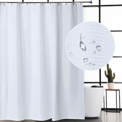 Waffle Fabric Shower Curtain for Bathroom